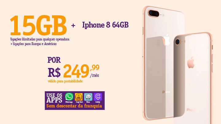 Vivo Empresas Iphone 8 64GB + 15GB de Internet - Ecotelecom