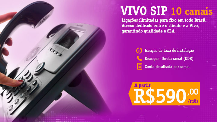 Vivo Empresas Vivo SIP - Ligações Ilimitadas - SLA - Ecotelecom