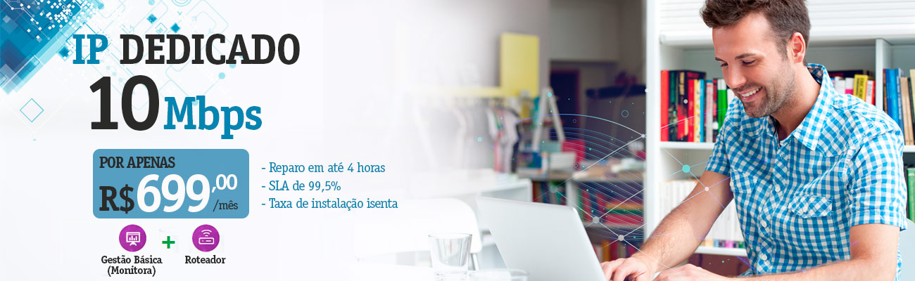 Vivo Empresas Internet corporativa Link Dedicado 10 Mega - Ecotelecom