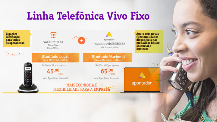 Vivo Fibra Linha Telefônica Vivo Fixo para empresas - Ecotelecom
