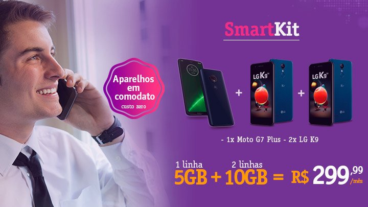 Smart Kit Internet + Aparelho - Vivo Empresas Ecotelecom