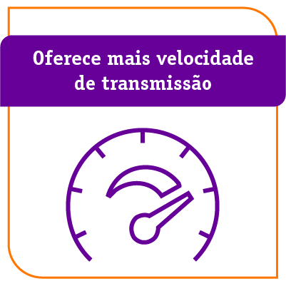 Oferece mais velocidade de transmissão - Vivo Fibra - Vivo Empresas - Ecotelecom
